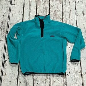 Vintage 1980s Women's Patagonia Aqua Snap T Pullover Fleece Jacket